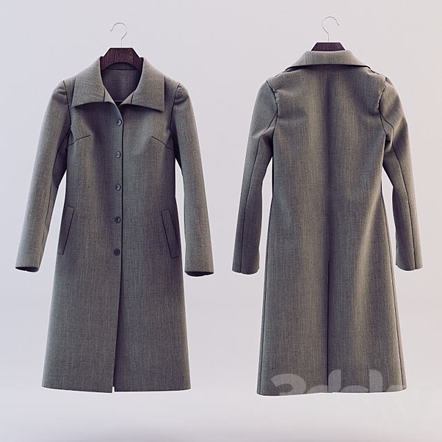 Eldorado Coat-1 3DSMax File - thumbnail 1