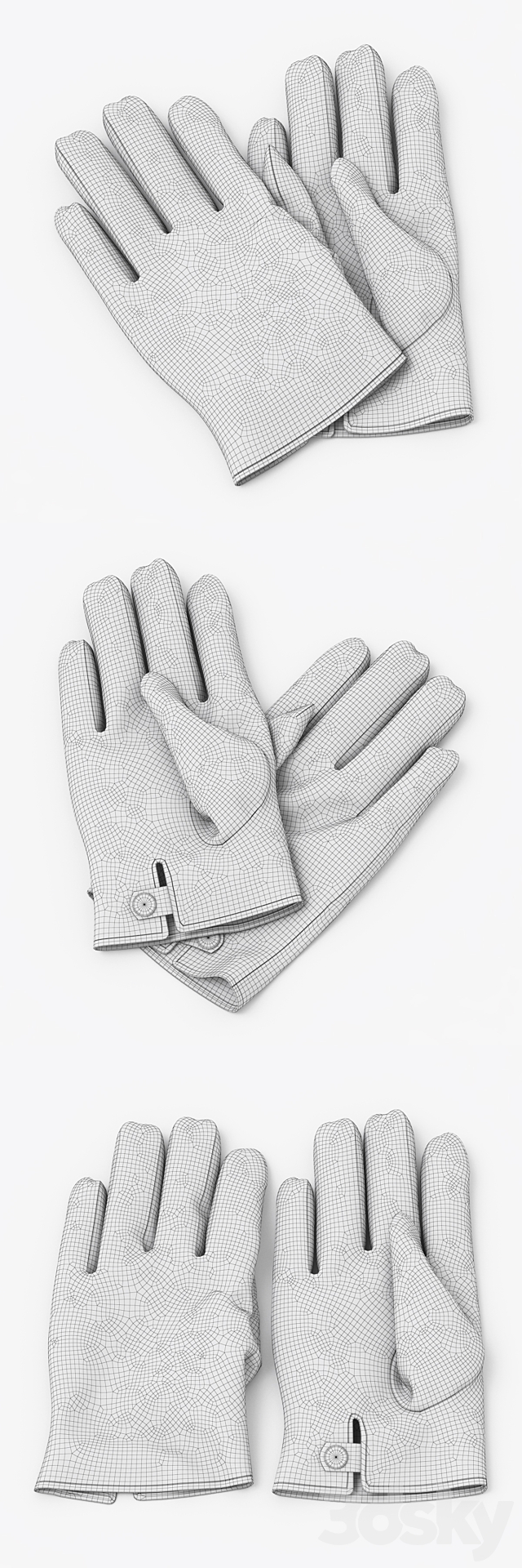 gloves 3DSMax File - thumbnail 2