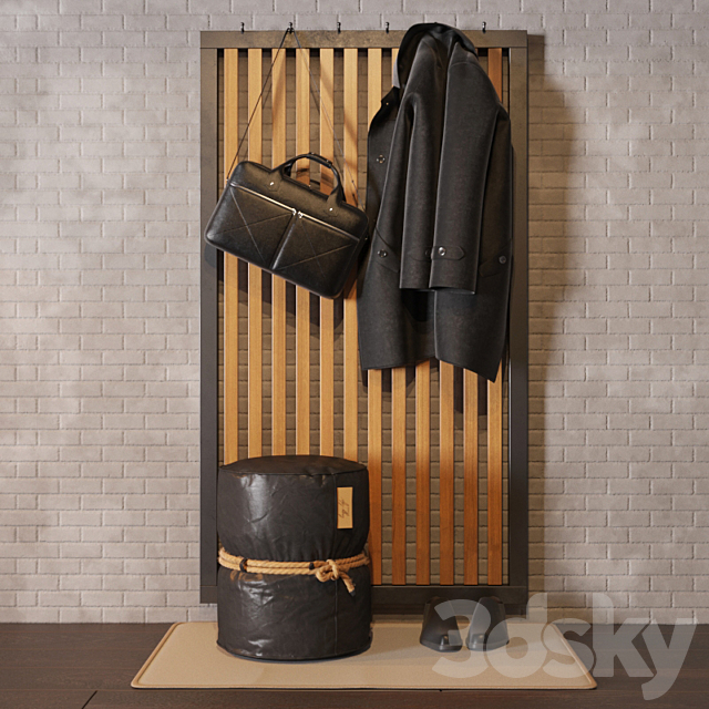 Hallway set 3DSMax File - thumbnail 1