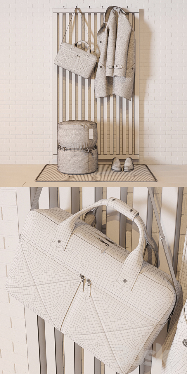 Hallway set 3DSMax File - thumbnail 3