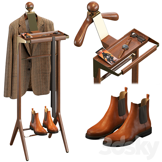 Honorific The Classical Valet Stand 3ds Max - thumbnail 1