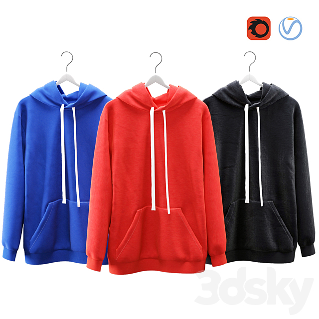 Hoody set 2 3ds Max - thumbnail 2