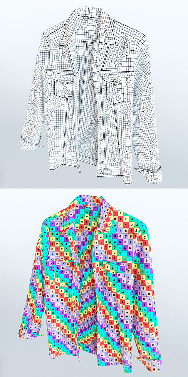 Jean jacket 3DSMax File - thumbnail 3