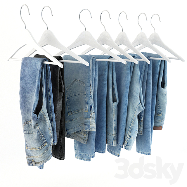 Jeans_Set 3DS Max Model - thumbnail 2