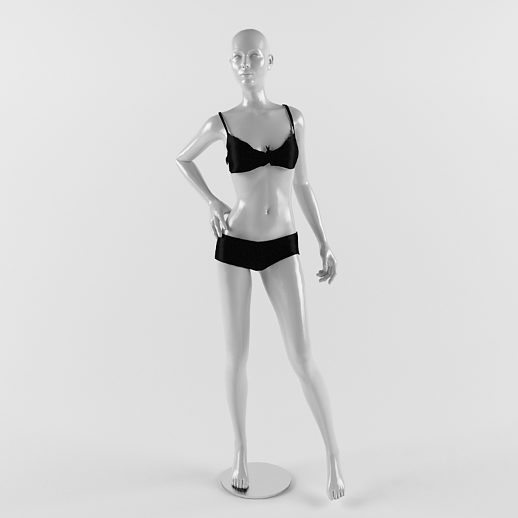 Lingerie Fashion Model 3DS Max - thumbnail 1