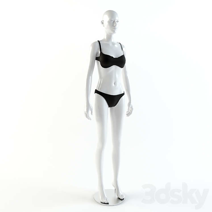 Lingerie Fashion Model 3DS Max - thumbnail 1