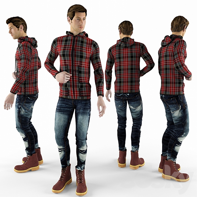 Male mannequin 3DSMax File - thumbnail 1