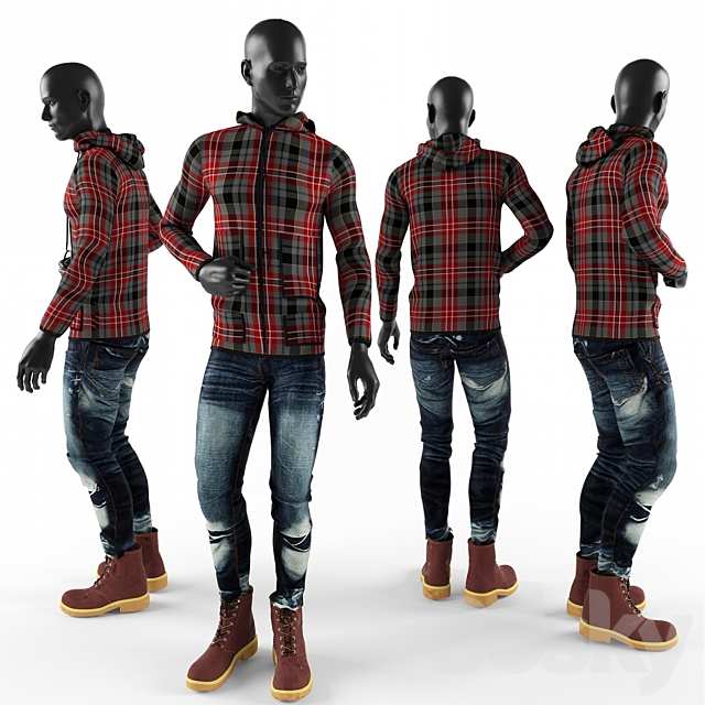 Male mannequin 3DSMax File - thumbnail 2