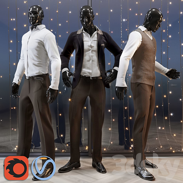 Male mannequin 3DSMax File - thumbnail 1