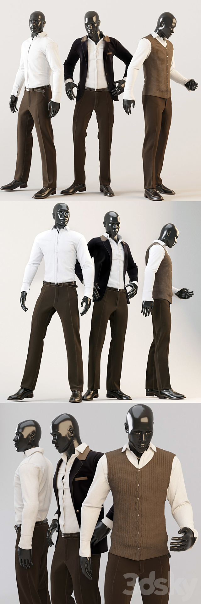 Male mannequin 3DSMax File - thumbnail 2