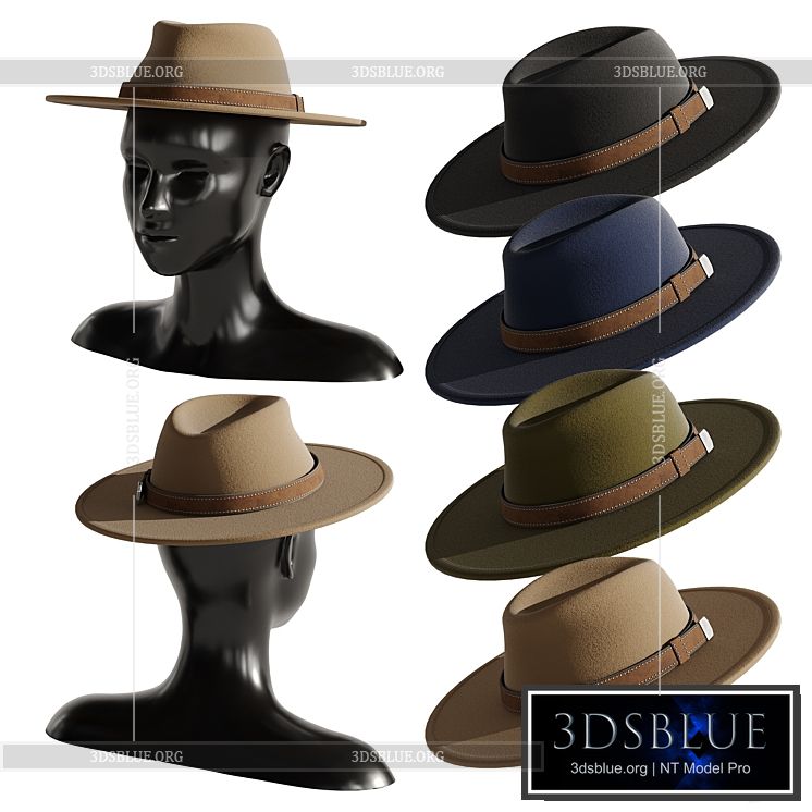 Man hat set 2 3DS Max - thumbnail 3