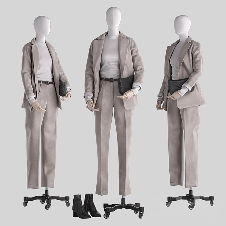 Mannequin 001 3DS Max - thumbnail 1