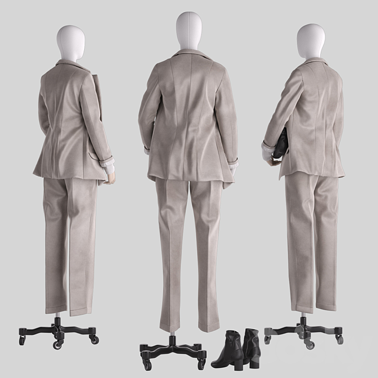 Mannequin 001 3DS Max - thumbnail 2