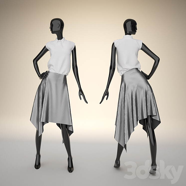 mannequin 3DS Max - thumbnail 1