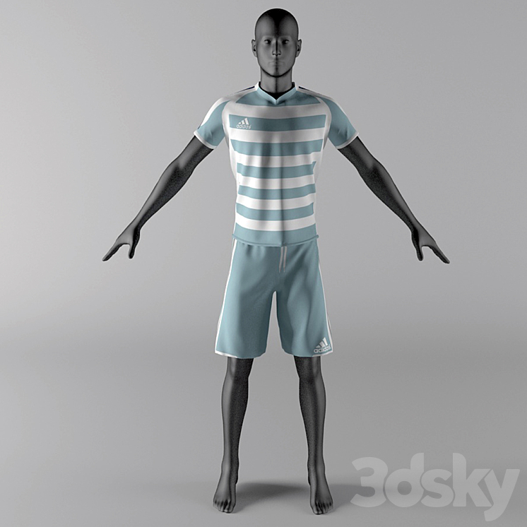 Mannequin with clothes 3DS Max - thumbnail 1