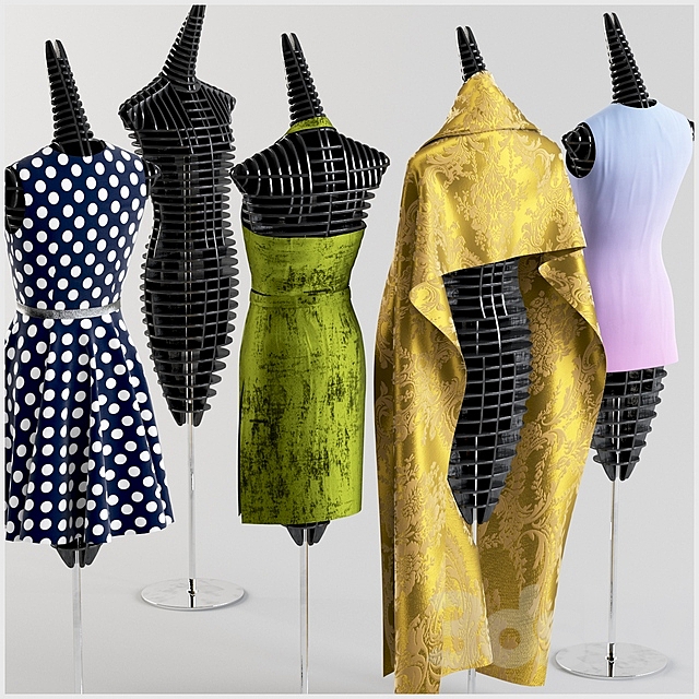 Mannequins with clothes 3DSMax File - thumbnail 2