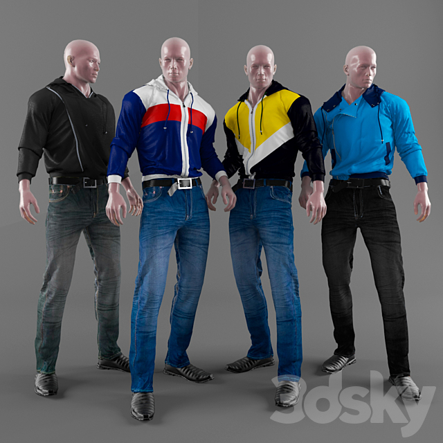 Men’s clothing 3DSMax File - thumbnail 1