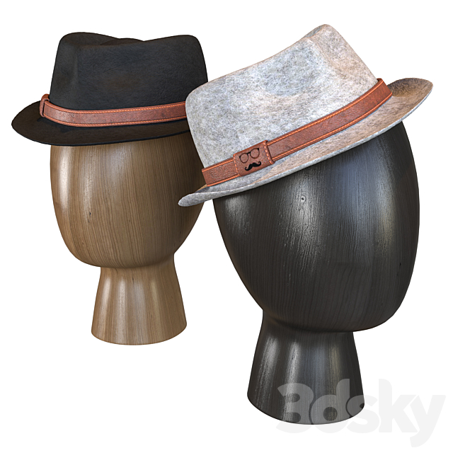 men’s hat 3DSMax File - thumbnail 1