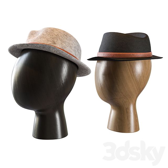 men’s hat 3DSMax File - thumbnail 3