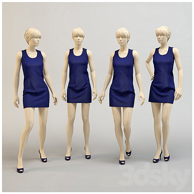 Modern dress. 3DSMax File - thumbnail 1