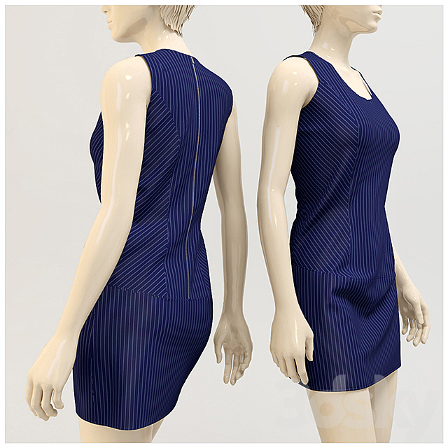 Modern dress. 3DSMax File - thumbnail 3