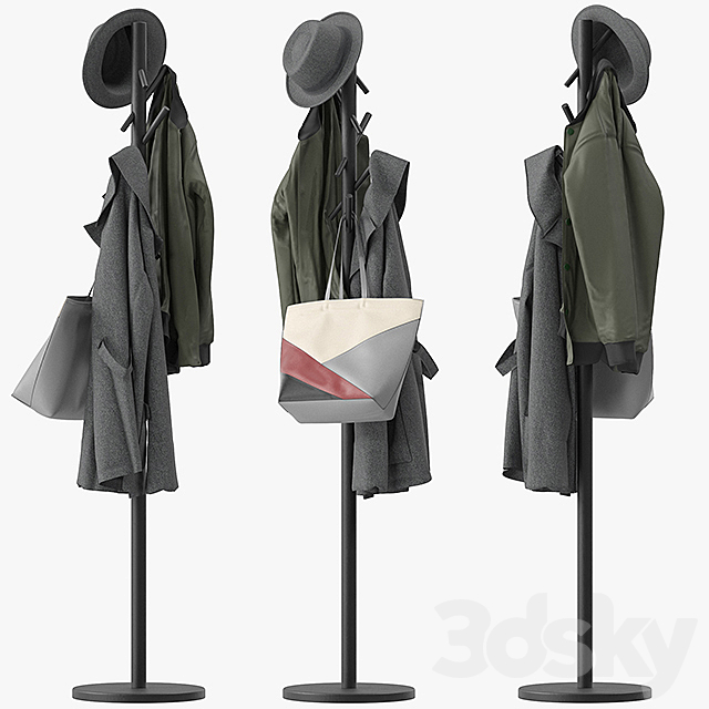 Naula coat rack 3ds Max - thumbnail 1