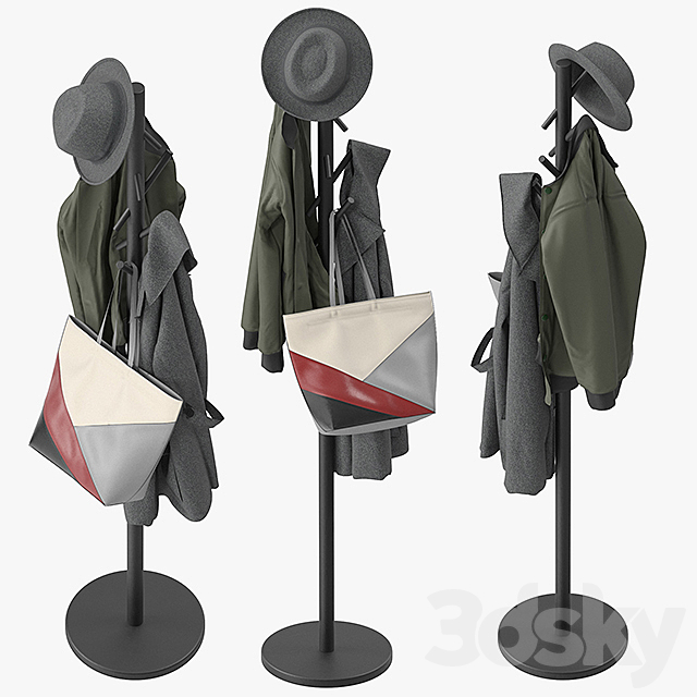 Naula coat rack 3ds Max - thumbnail 2