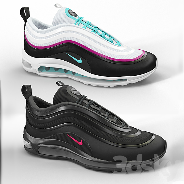 Nike Airmax set 3DS Max Model - thumbnail 2