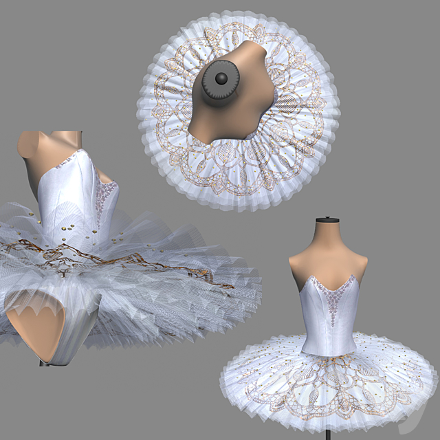 Nutcracker Ballet Tutu – The Nutcracker 3DS Max Model - thumbnail 2