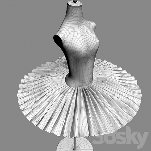 Nutcracker Ballet Tutu – The Nutcracker 3DS Max Model - thumbnail 3