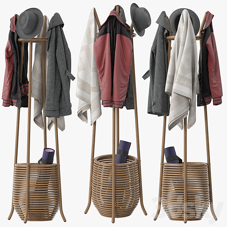 Omera Coat Rack 3DS Max - thumbnail 1