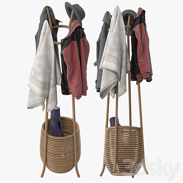 Omera Coat Rack 3DS Max - thumbnail 2