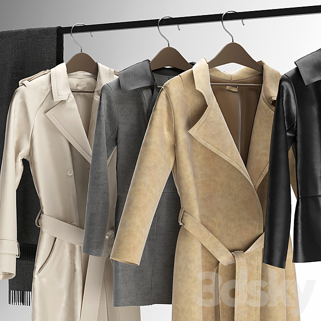 Outerwear coat 3ds Max - thumbnail 2