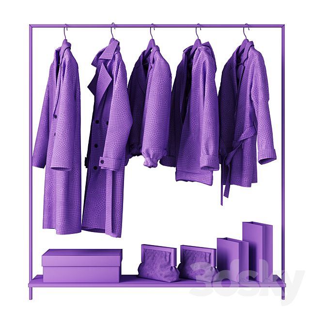 Outerwear for the hallway \\ Coat 3ds Max - thumbnail 3