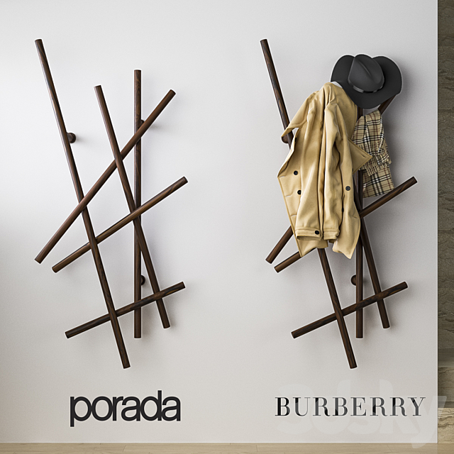 Porada & Burberry Set in the hallway 3DSMax File - thumbnail 1