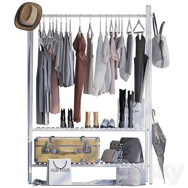 Rack for clothes 3DSMax File - thumbnail 1