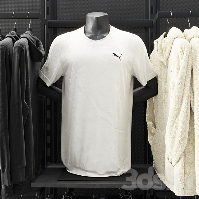 Rack for Puma clothing store 3ds Max - thumbnail 2