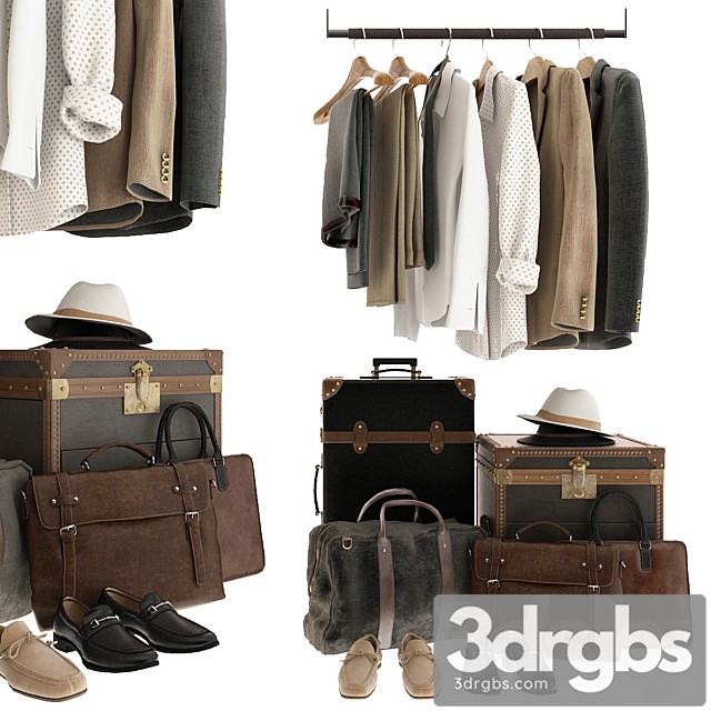 Set of Clothes 1 3dsmax Download - thumbnail 1