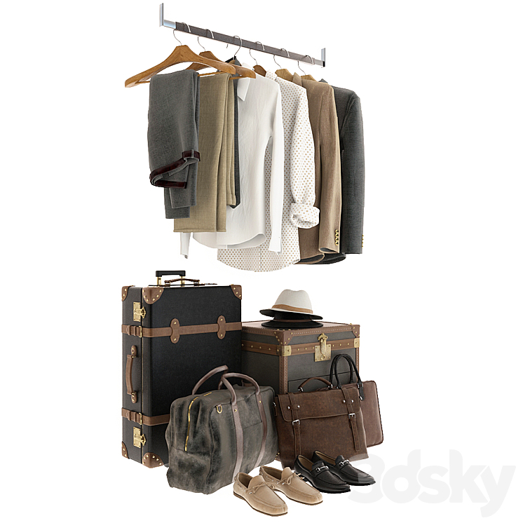 Set of clothes 3DS Max - thumbnail 2