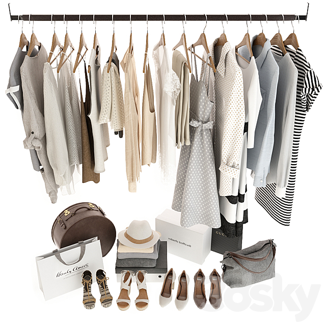 Set of clothes 3DS Max Model - thumbnail 3