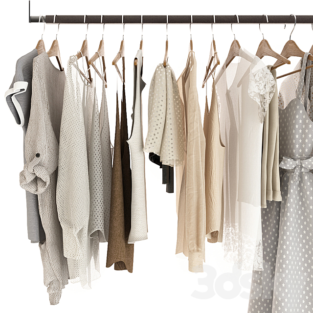 Set of clothes 3DS Max Model - thumbnail 6