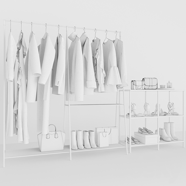 Set of clothes 3DSMax File - thumbnail 5