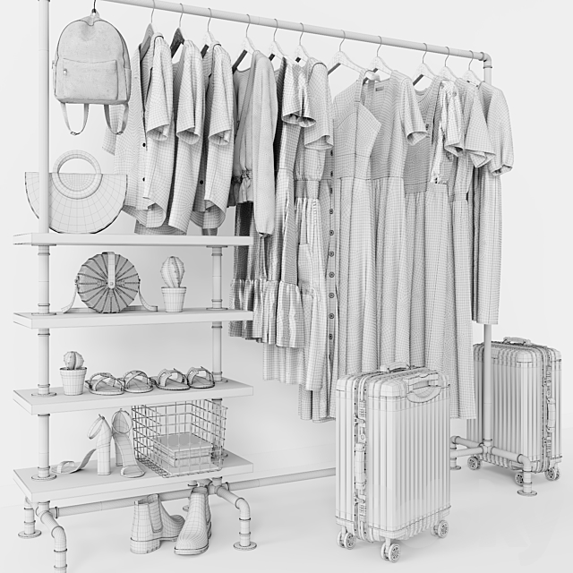 Set of clothes 3DSMax File - thumbnail 5