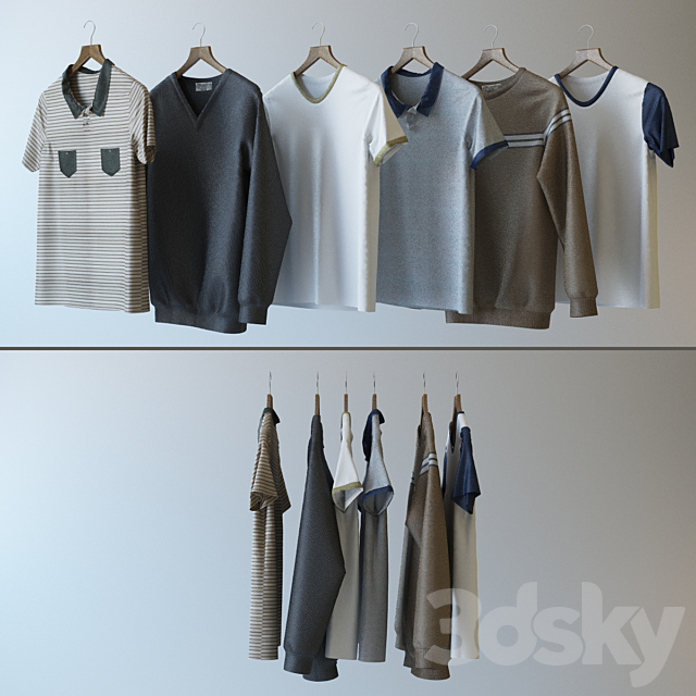 Set of clothes 3DSMax File - thumbnail 1