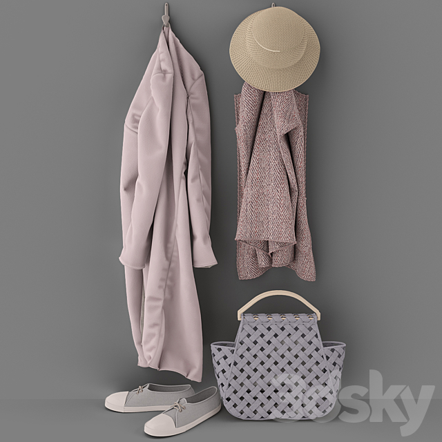 Set of clothes 3DSMax File - thumbnail 1