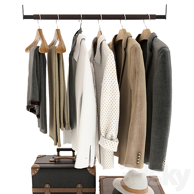 Set of clothes 3DSMax File - thumbnail 4