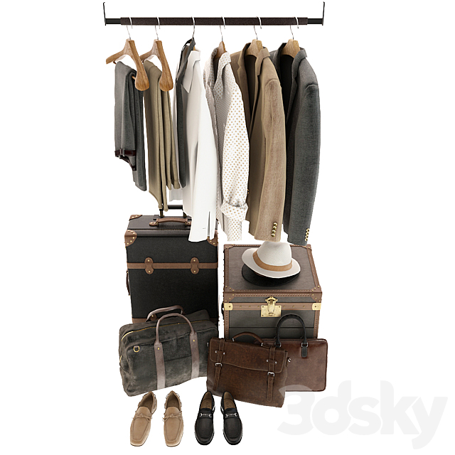 Set of clothes 3DSMax File - thumbnail 5