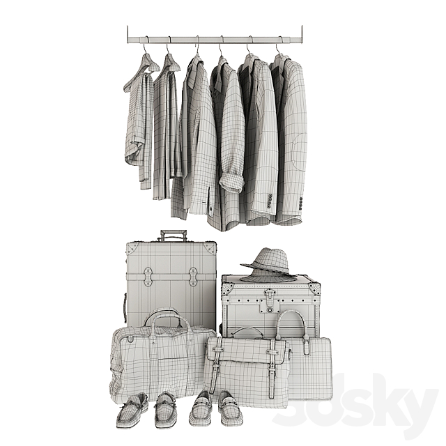 Set of clothes 3DSMax File - thumbnail 7