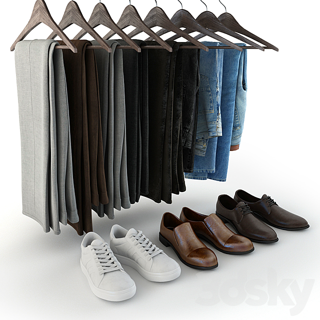 Set of clothes_06 3ds Max - thumbnail 2