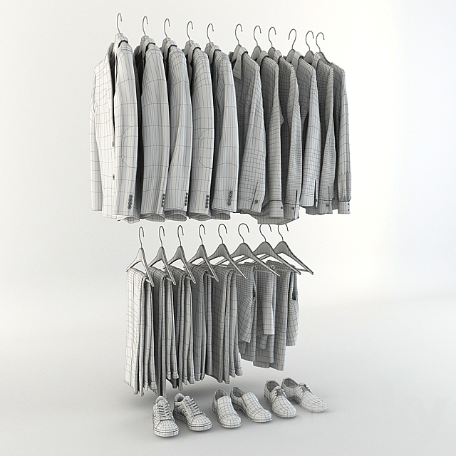 Set of clothes_06 3ds Max - thumbnail 3